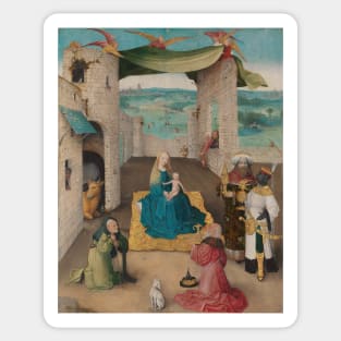 Adoration of the Magi - Hieronymus Bosch Sticker